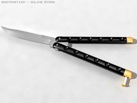Butterfly knife 3D Model