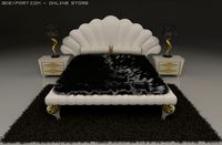 Bad desk lamp carpet 3D Model