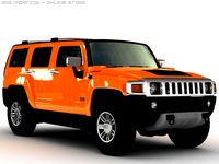 Hummer H3 Alfa 2008 3D Model