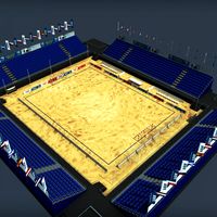 Beach soccer stadium 3D Model