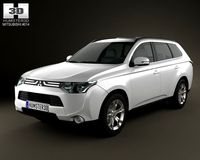 Mitsubishi Outlander 2013 3D Model