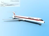 Falcon3D MD 80 Martinair 3D Model