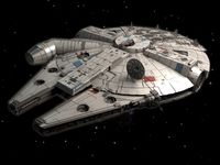 Millenium Falcon Space Ship Star Wars 3D Model