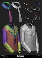 Download free Set of school uniforms 3D Model