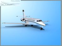Falcon3D Citation Sovereign C680 F01 3D Model