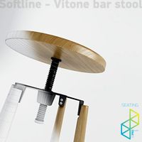 Vitone bar stool 3D Model