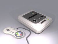 SNES 3D Model