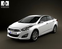 Hyundai i40 sedan 2012 3D Model