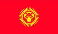 Kyrgyzstan flag 3D Model
