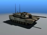 3D Model Abrams M1 tank 3D Model