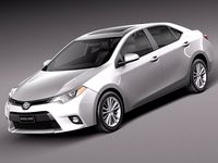 Toyota Corolla LE 2014 USA 3D Model