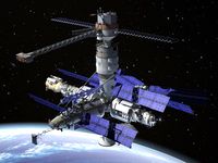 MIR Space Station Complex 3D Model
