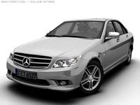 2007 MB C Class Avantgarde 3D Model