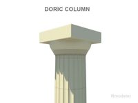 Greek Column Doric 3D Model