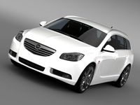 Opel Insignia OPC Line Sports Tourer 2013 3D Model