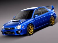 Subaru Impreza STi 2001 3D Model