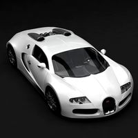 Bugatti Veyron white 3D Model