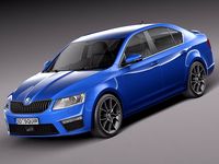 Skoda Octavia RS sedan 2014 3D Model