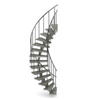 Concrete Spiral Stairs 3D Model