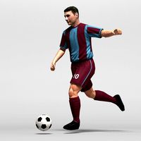 Soccer Player 2011 Rigged 3D Model