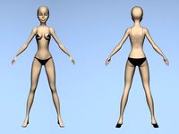 The girl 3D Model