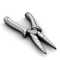 Needle nosed pliers 3D Model
