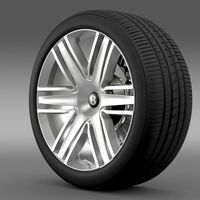 Bentley Continental GTC 2015 wheel 3D Model
