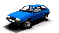 Lada Sputnik Samara 1984 3D Model