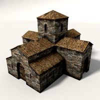 Medieval Church 3D Model