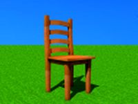 Wooden Chair 3D Model