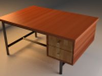 Download free Old style  simple desk 3D Model