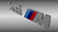 BMW X6M Logo 3D Model