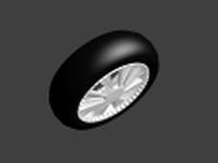 Slick Wheel 3D Model