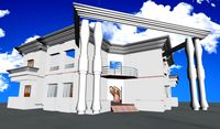 Duplex house 3D Model