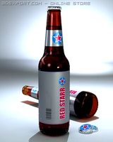 Unbranded Beer Bottle 3D Model