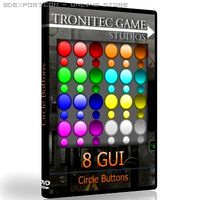 Download free 8 GUI Circle Buttons 3D Model