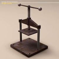 Screw press 3D Model