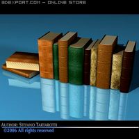 Old books 3D Model