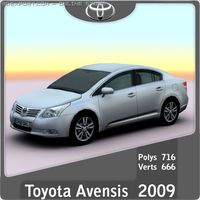 2009 Toyota Avensis 3D Model