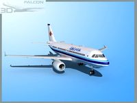 Falcon3D A319 Eurocypria Airlines 3D Model