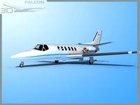 Falcon3D Citation V C560 FS06 3D Model
