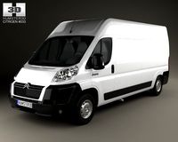 Citroen Jumper Panel Van 2012 3D Model