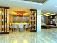 Restaurant Space 120 3D Model