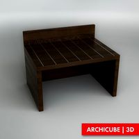 Bedside Table 3D Model