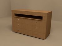 Lodge chest of drawers by Molteni 3D Model