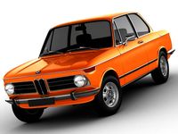 Bmw 2002 tii ti 02 series 2000 1600 1500 1800 1962 3D Model
