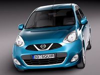 Nissan Micra 2014 3D Model