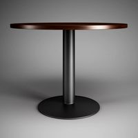 CGAxis Round Pedestal Modern Table 25 3D Model