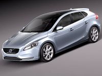 Volvo V40 2013 3D Model