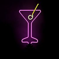 Neon martini lamp light 3D Model
